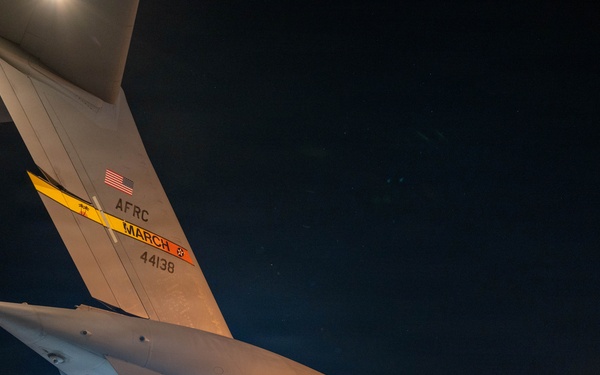 C-17 earthquake relief deliveries COL