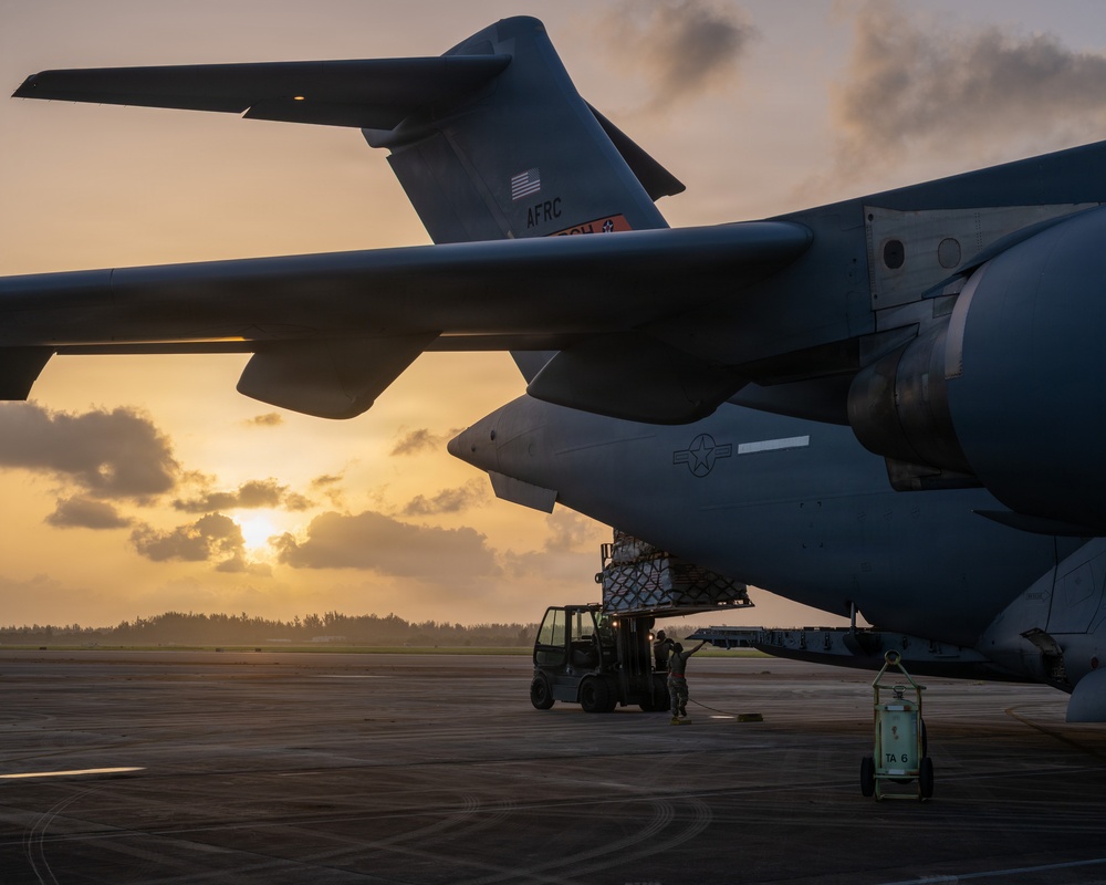 C-17 earthquake relief deliveries COL