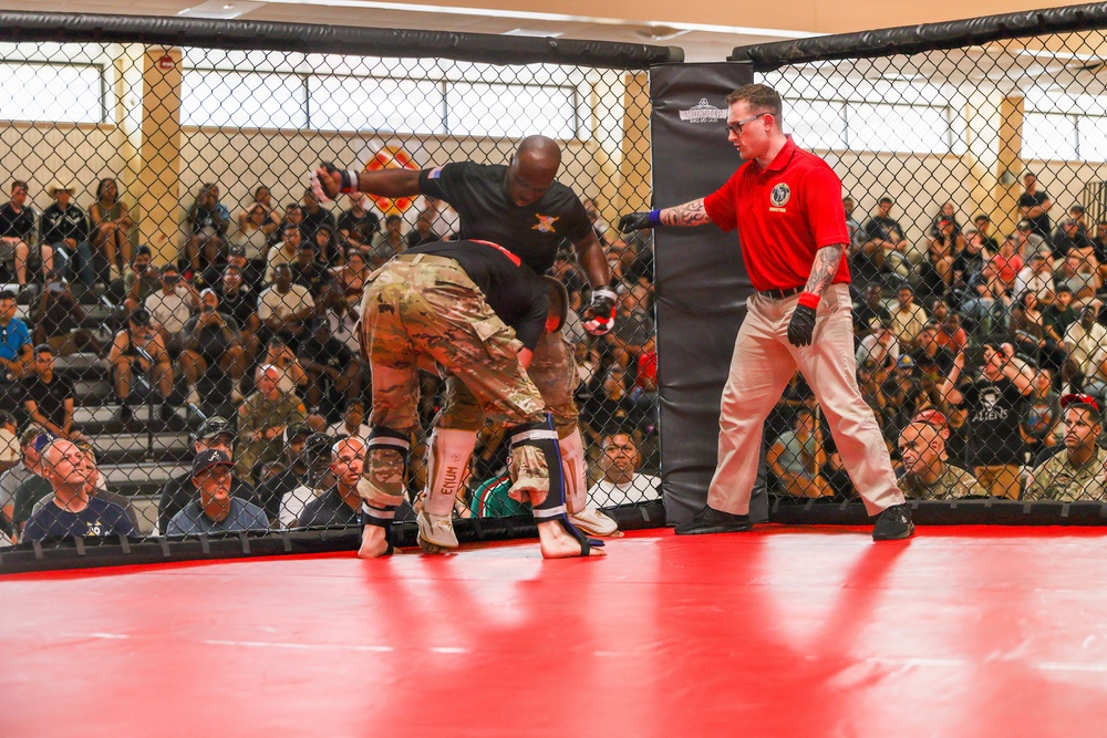 75th FA Brigade Soldiers Clash in Diamond Week Combatives Tournament