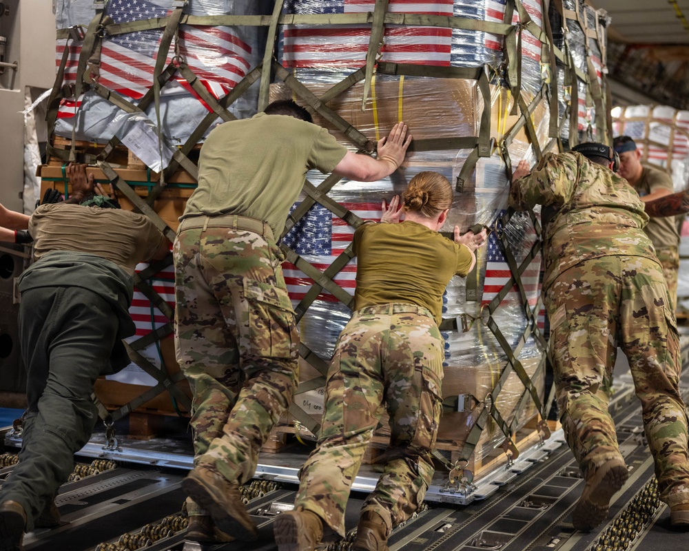 C-17 earthquake relief deliveries COL