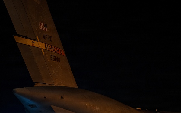 C-17 earthquake relief deliveries COL