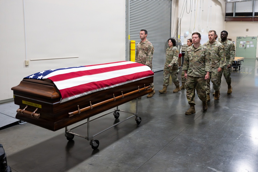 Airmen Complete Reverse Dignified Transfer Training