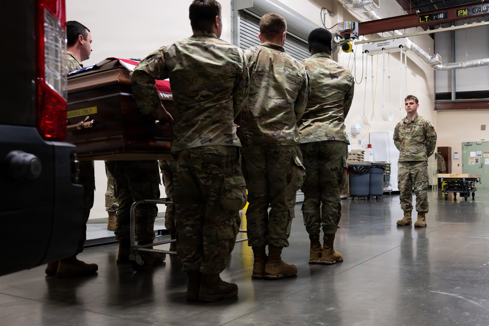 Airmen Complete Reverse Dignified Transfer Training