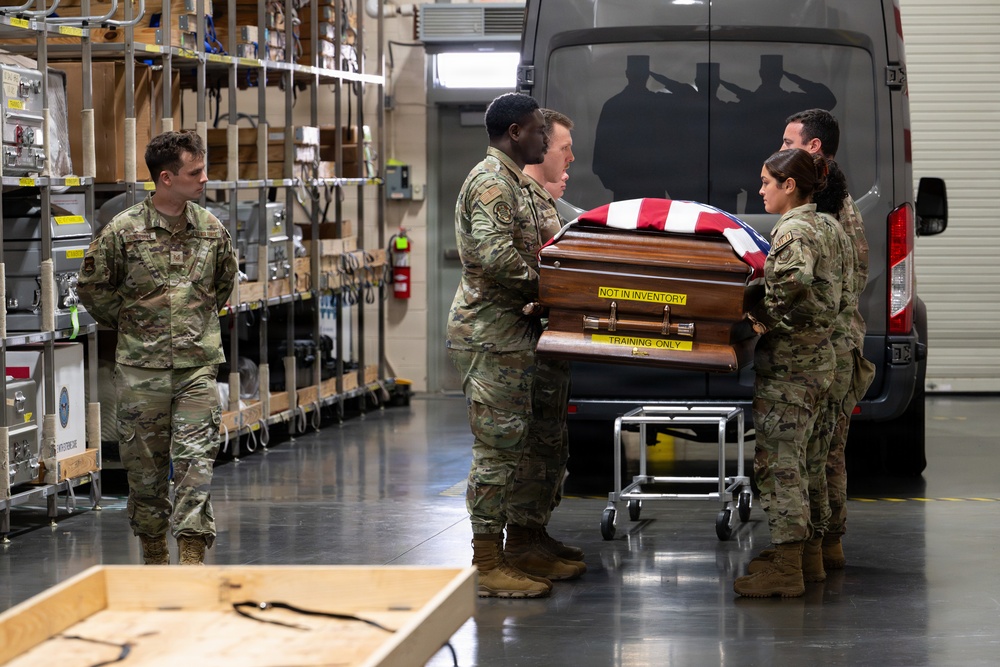 Airmen Complete Reverse Dignified Transfer Training