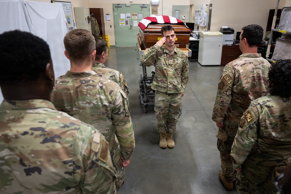 Airmen Complete Reverse Dignified Transfer Training