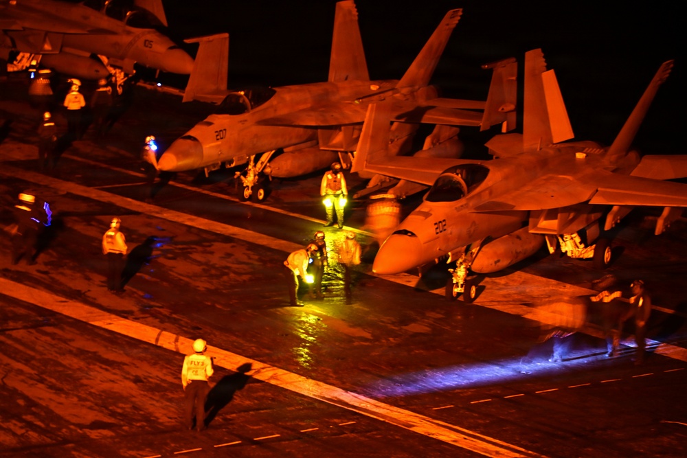 George Washington Conducts Flight Operations