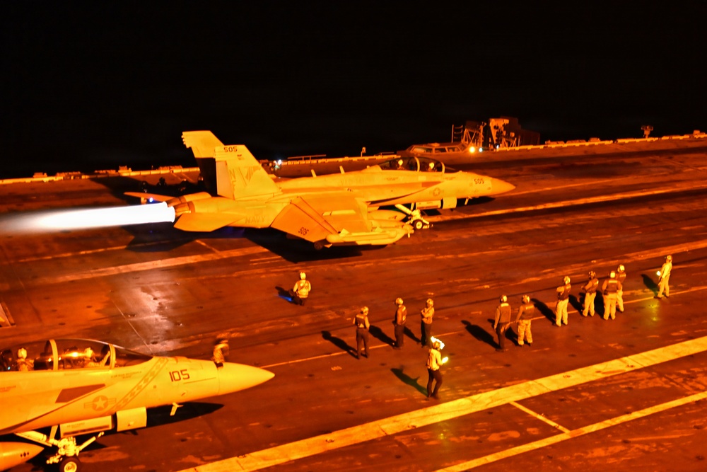 George Washington Conducts Flight Operations