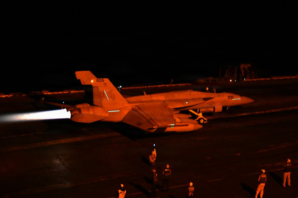 George Washington Conducts Flight Operations