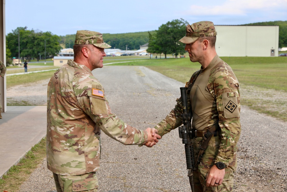 412th TEC Senior Enlisted Leader visits Soldiers during Northern Strike 26-2