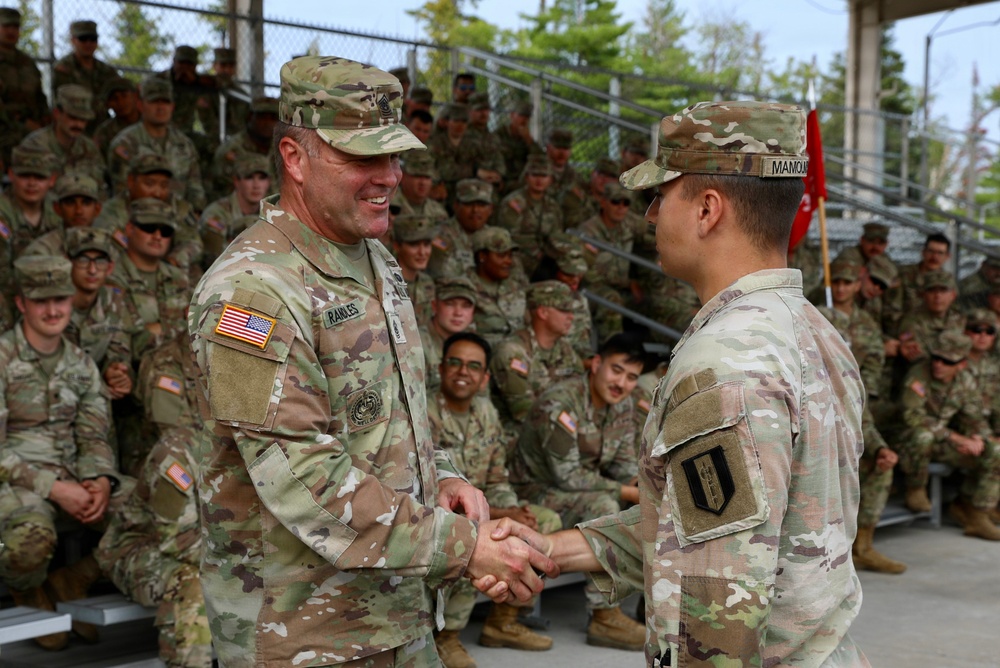 412th TEC Senior Enlisted Leader visits Soldiers during Northern Strike 26-2