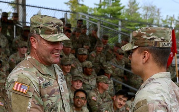 412th TEC Senior Enlisted Leader visits Soldiers during Northern Strike 26-2