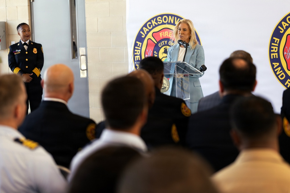Blount Island fire station opens, bolstering emergency response for Marines and port operations