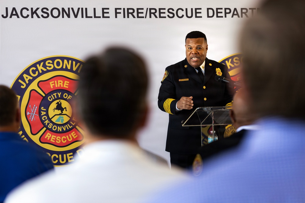 Blount Island fire station opens, bolstering emergency response for Marines and port operations