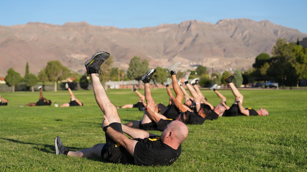 1st Armored Division senior leader multi‑domain physical training