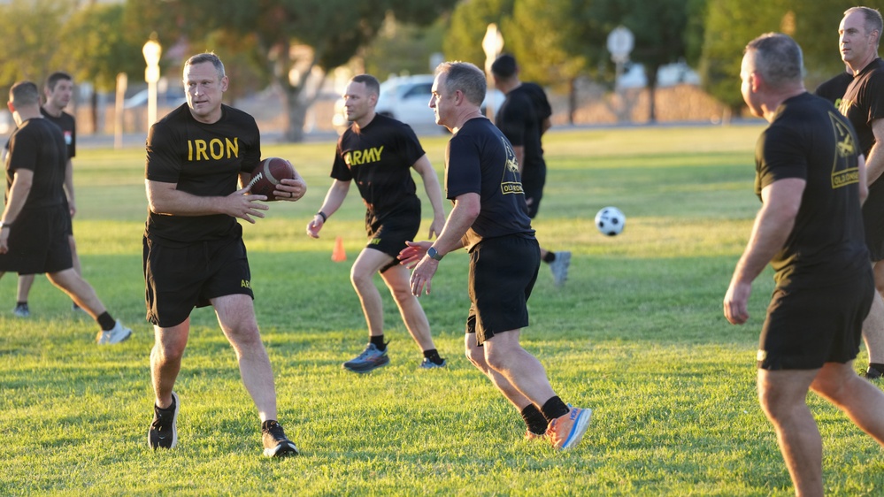 1st Armored Division senior leader multi‑domain physical training
