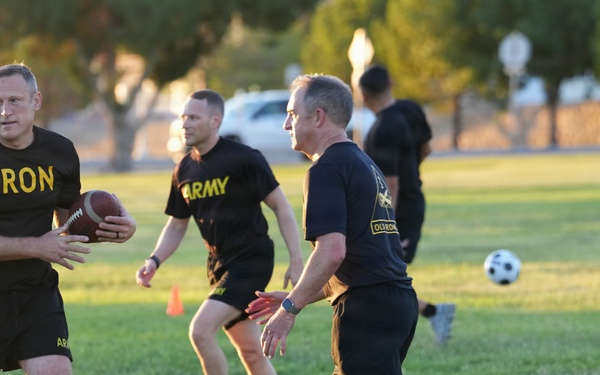 1st Armored Division senior leader multi‑domain physical training