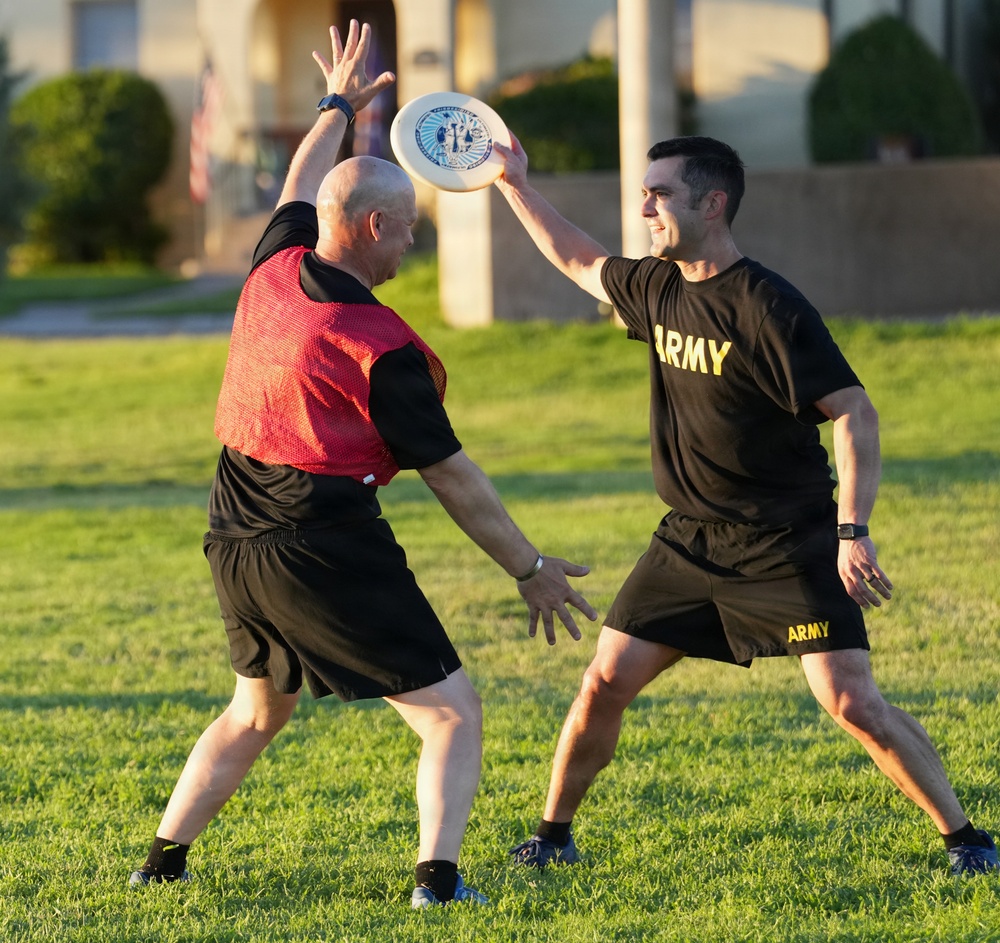 1st Armored Division senior leader multi‑domain physical training