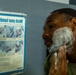 593rd CSC Soldiers Demonstrate Proper Shaving Techniques