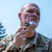 593rd CSC Soldier Demonstrates Effective Field Shaving Techniques