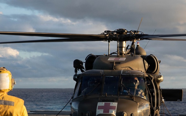 DUSTOFF Conducts Deck Landing Qualifications on USS Cincinnati (LCS-20)