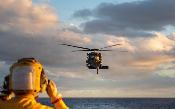 DUSTOFF Conducts Deck Landing Qualifications on USS Cincinnati (LCS-20)