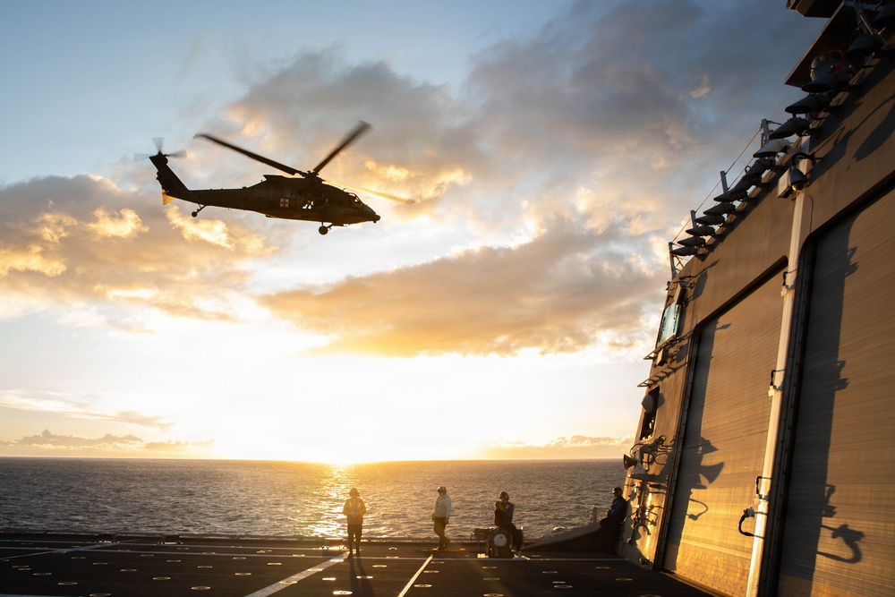 DUSTOFF Conducts Deck Landing Qualifications on USS Cincinnati (LCS-20)