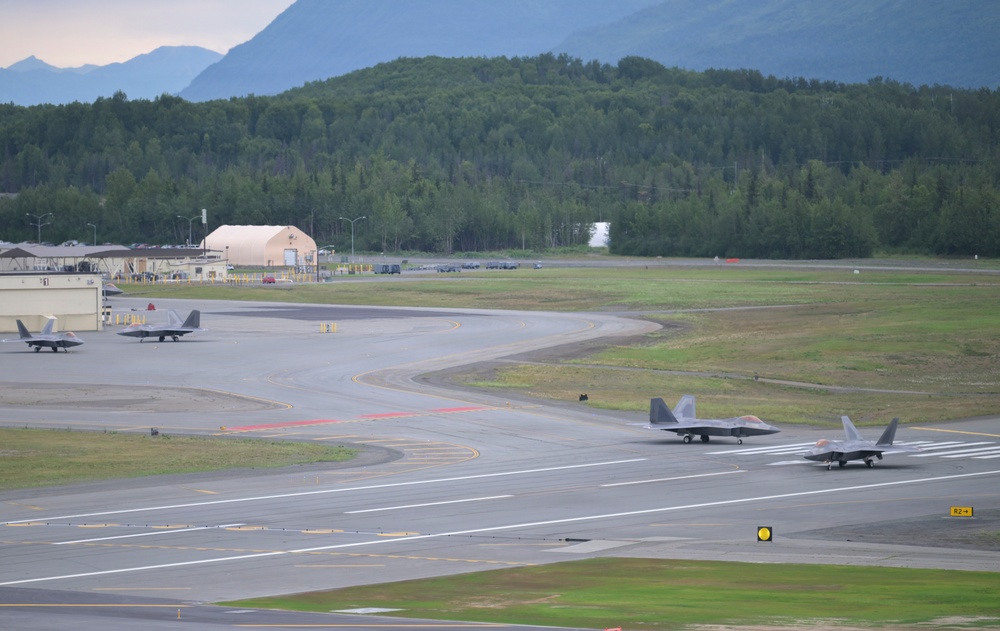 F-22 Raptor aircraft demonstrates readiness during RED FLAG-Alaska 26-3