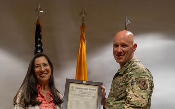 U.S. Rep. Teresa Leger Fernández visits Cannon AFB