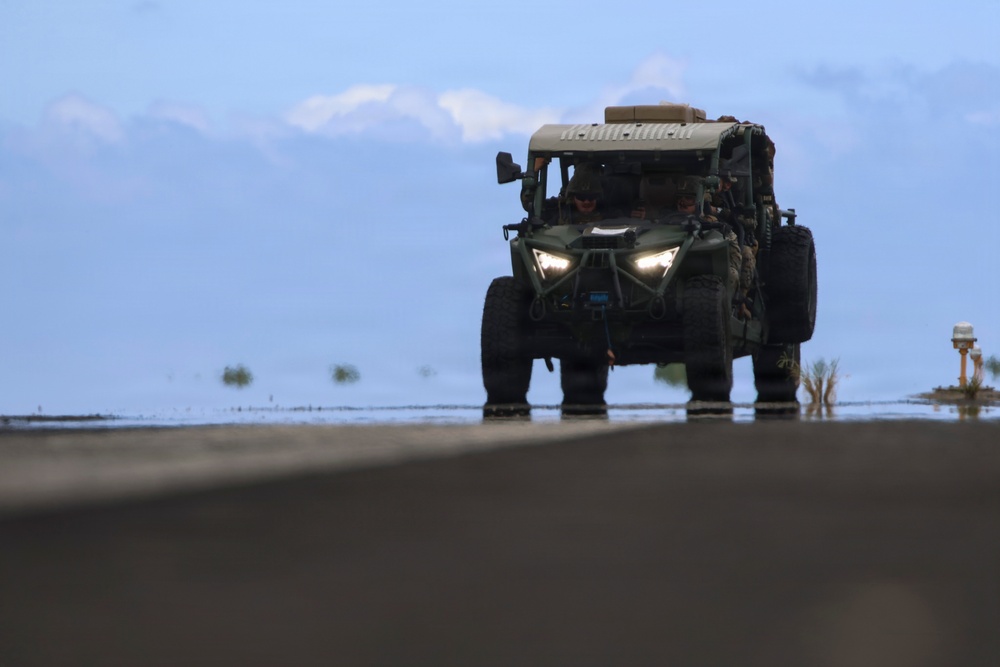 MACS-4 Marines use ULTVs to establish expeditionary ALZ