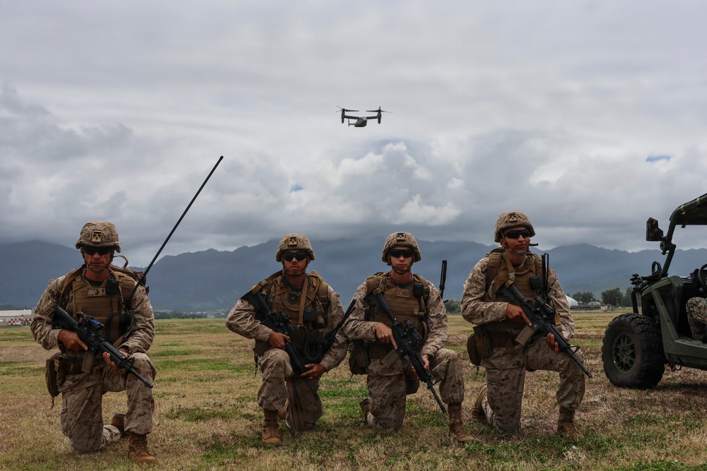 MACS-4 Marines use ULTVs to establish expeditionary ALZ