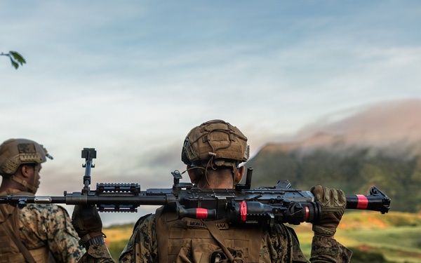 U.S. Marines with 12th LCT Conduct a Crew-Served Weapons Range