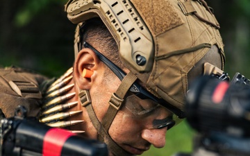 U.S. Marines with 12th LCT Conduct a Crew-Served Weapons Range