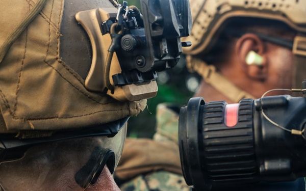 U.S. Marines with 12th LCT Conduct a Crew-Served Weapons Range