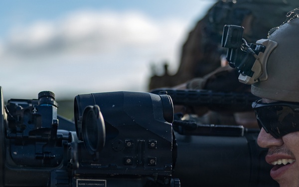 U.S. Marines with 12th LCT Conduct a Crew-Served Weapons Range