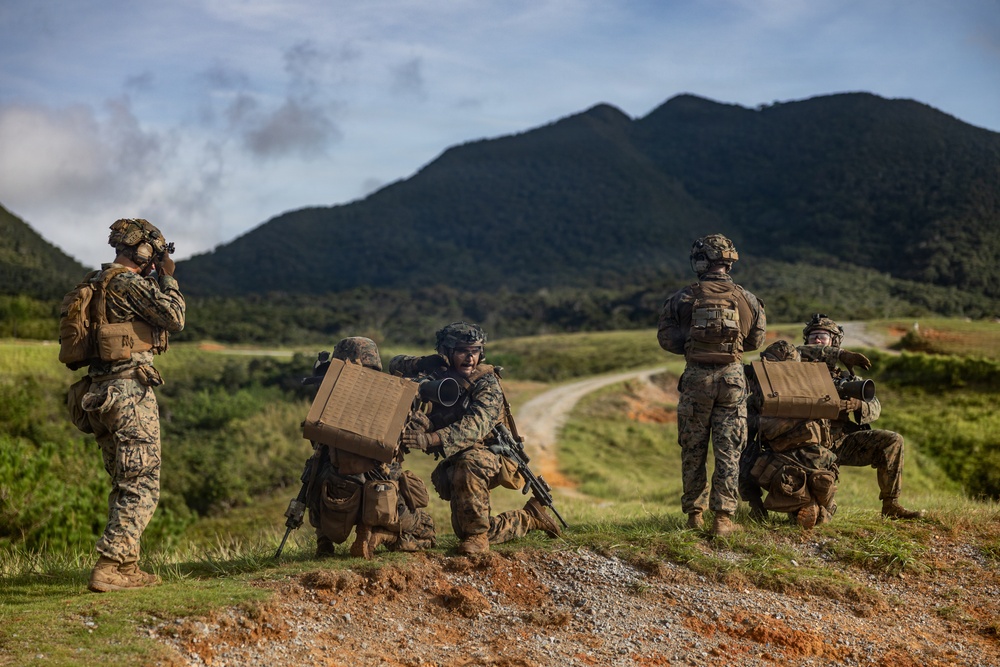 U.S. Marines with 12th LCT Conduct a Crew-Served Weapons Range