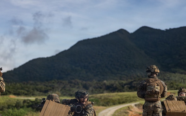 U.S. Marines with 12th LCT Conduct a Crew-Served Weapons Range