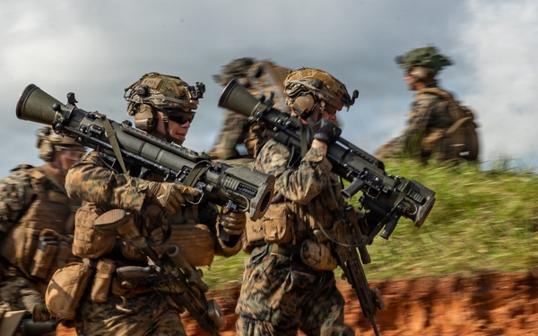 U.S. Marines with 12th LCT Conduct a Crew-Served Weapons Range