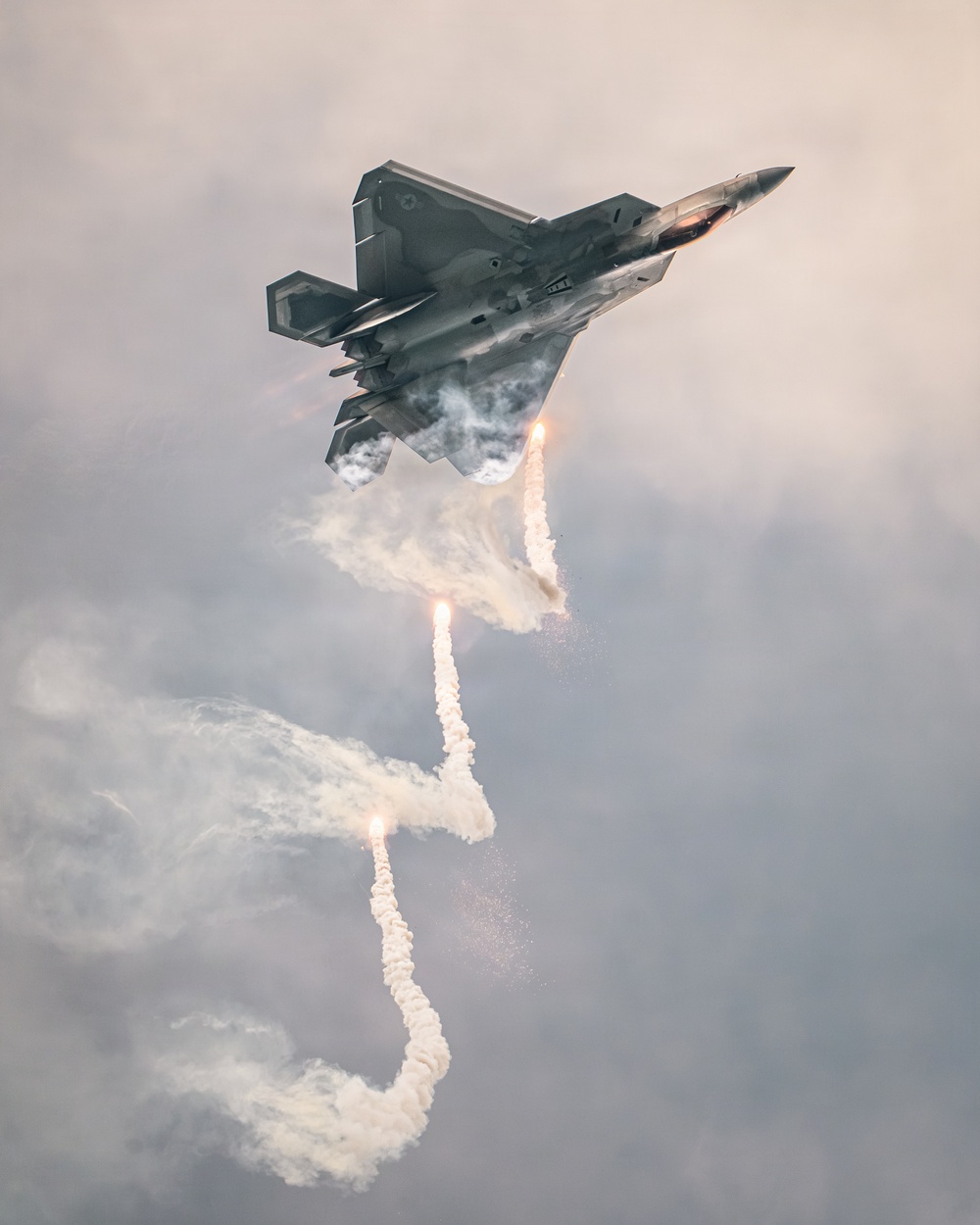 F-22 Demonstration Team performs for 2026 Chicago Air and Water Show