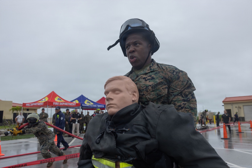 Camp Blaz firefighter challenge