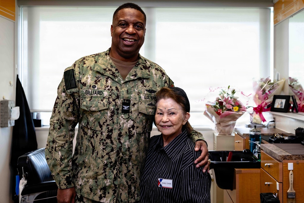 U.S. Naval Hospital Okinawa's Barber Retires After 56 Years of Service