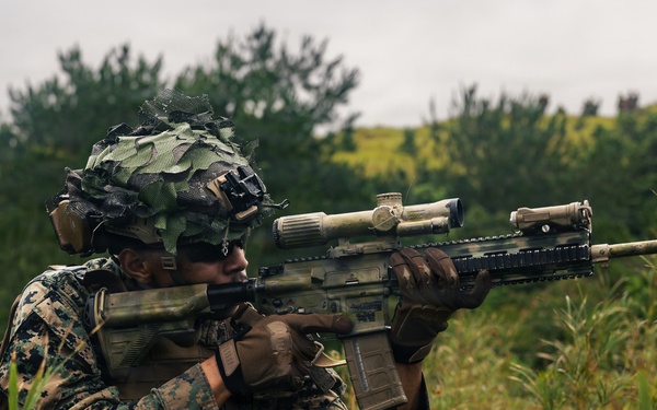 U.S. Marines with 12th LCT Conduct Fire Team Attack Drills