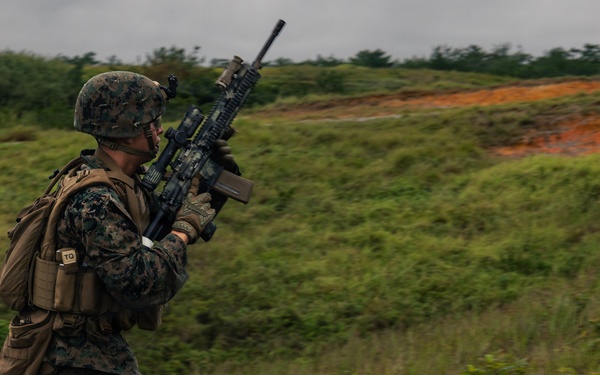 U.S. Marines with 12th LCT Conduct Fire Team Attack Drills