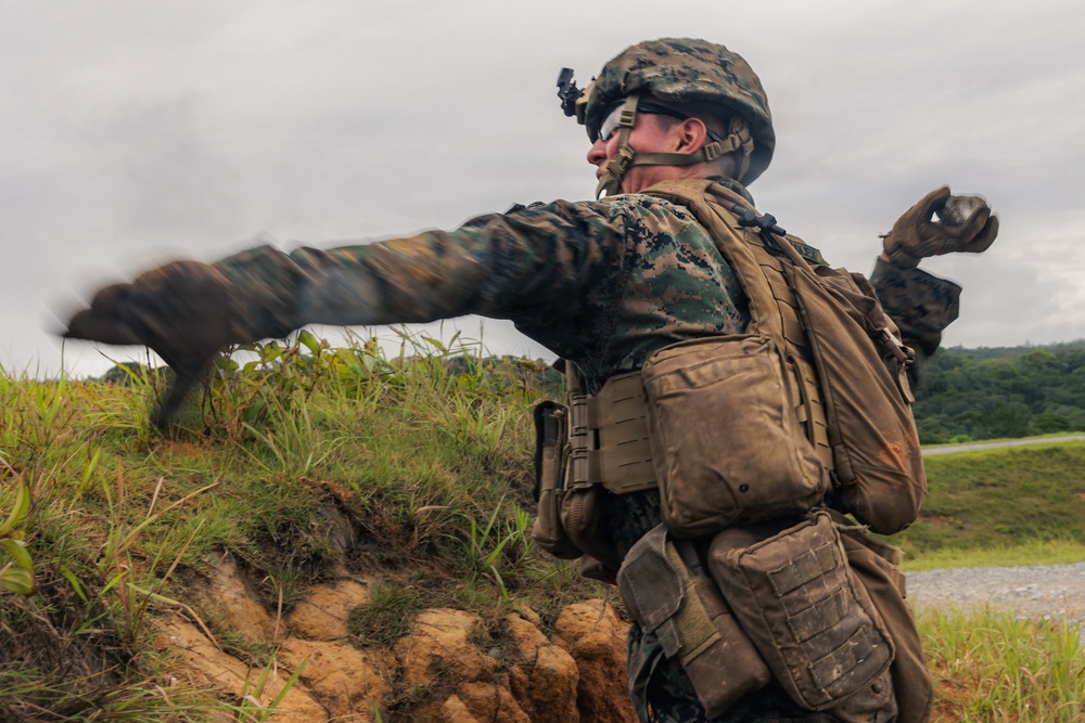 U.S. Marines with 12th LCT Conduct Fire Team Attack Drills