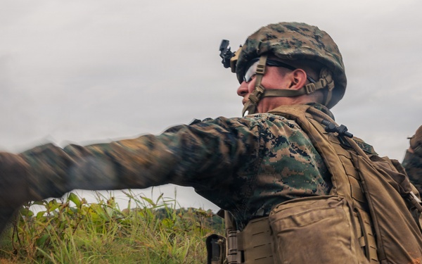 U.S. Marines with 12th LCT Conduct Fire Team Attack Drills