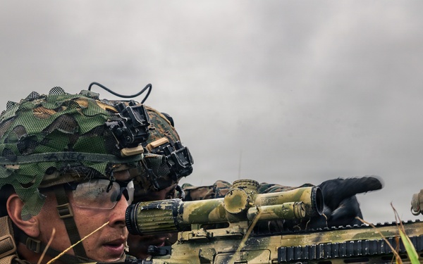 U.S. Marines with 12th LCT Conduct Fire Team Attack Drills
