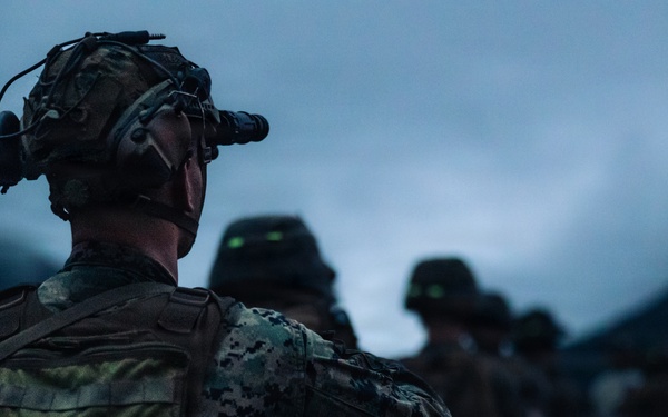 U.S. Marines with 12th LCT Conduct Fire Team Attack Drills