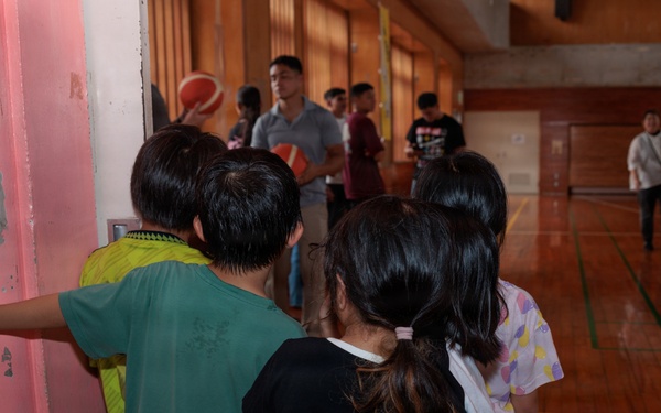 U.S. Marines Visit Local Youth Center