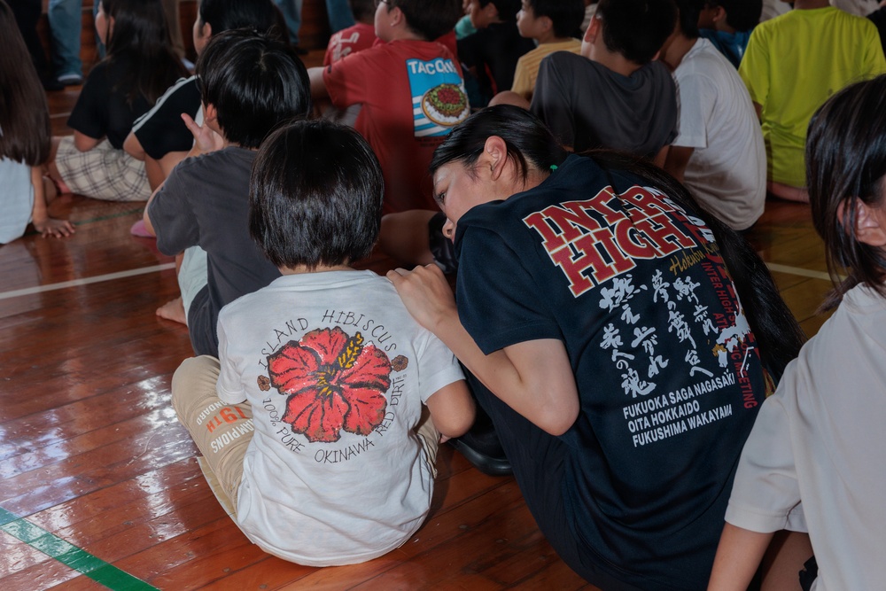 U.S. Marines Visit Local Youth Center