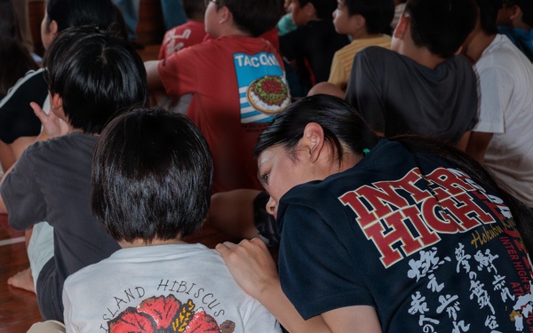 U.S. Marines Visit Local Youth Center