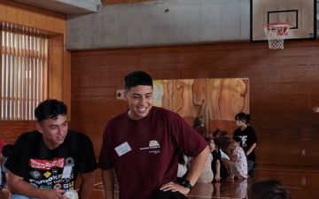 U.S. Marines Visit Local Youth Center